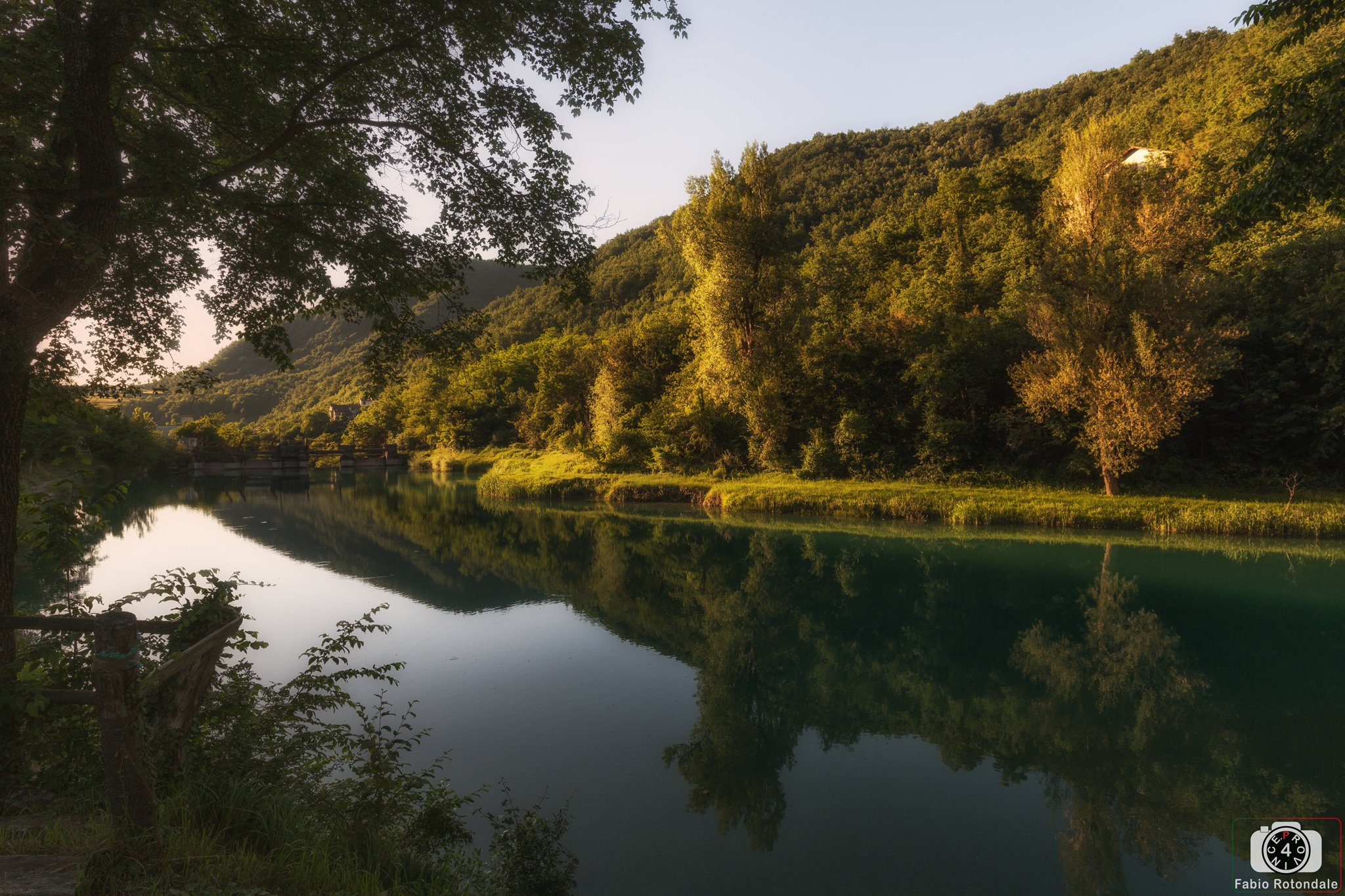 Tramonto al lago Savio