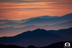 Tramonto sul santuario dell Madonna dell Guardia